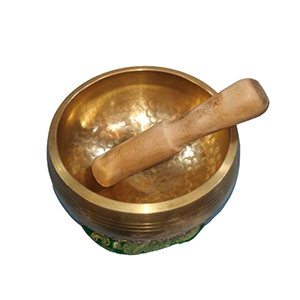 Hammered Singing Bowl with Om Mane Padme Hum Etched Outside