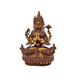 8" Copper Gold Plated Khatcheri (Lokeshwor)