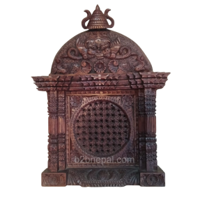 13" Wooden Traditional Lattice Window (Ankhi Jhyal)