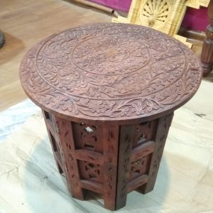 12" Carved Coffee Table