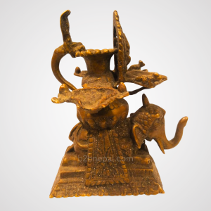 Antique elephant sukunda oil lamp