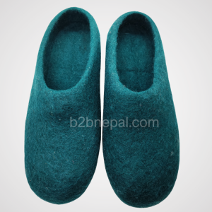 Peacock Wool Felt slipper