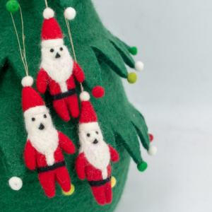 Christmas Felt Red Hat Shanta Claws