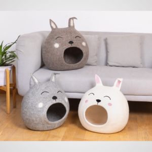 Easter Bunny Design Wool Cat House