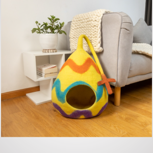 Eastern Egg Design Wool Cat House