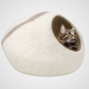 Soft Handmade Wool Felt Cat Cave