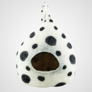Felt Polka Dotted Cat Cave House