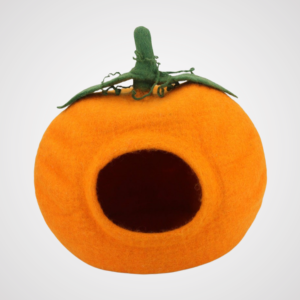 Pumpkin Felt Cat House