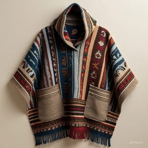 Himalayan Yak Wool Poncho Warm