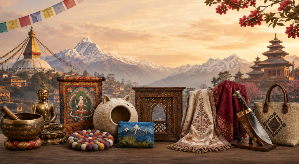 Image showing a range of Nepalese handicraft products